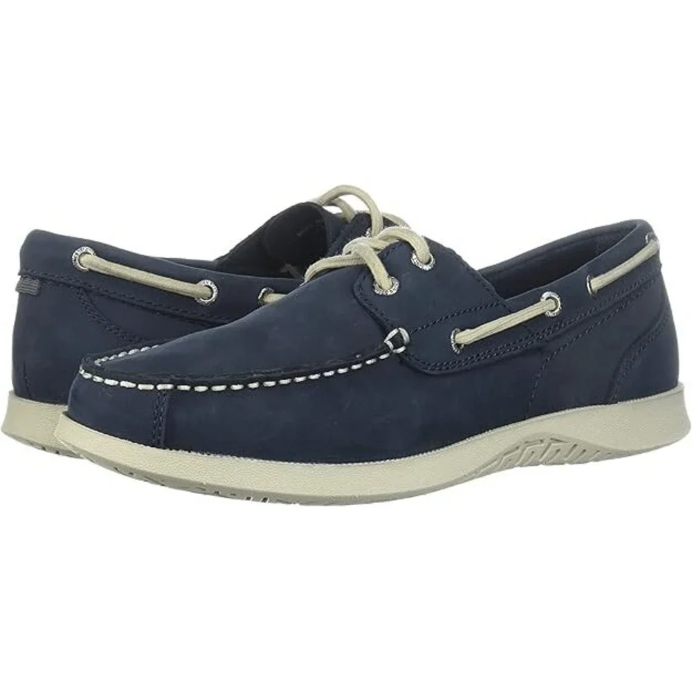 Nunn Bush mens Leather Two Eye Oxford Lace Up Boat Shoes NEW Size 7